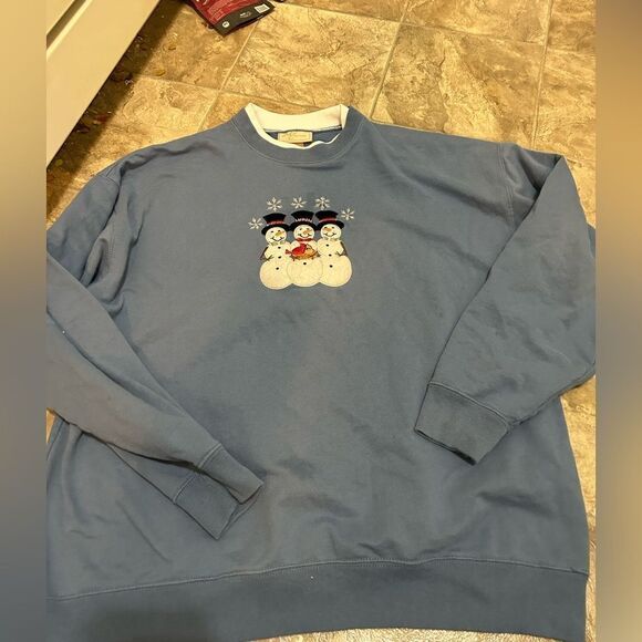 Vintage Snowman Sweatshirt  - Picture 1 of 2